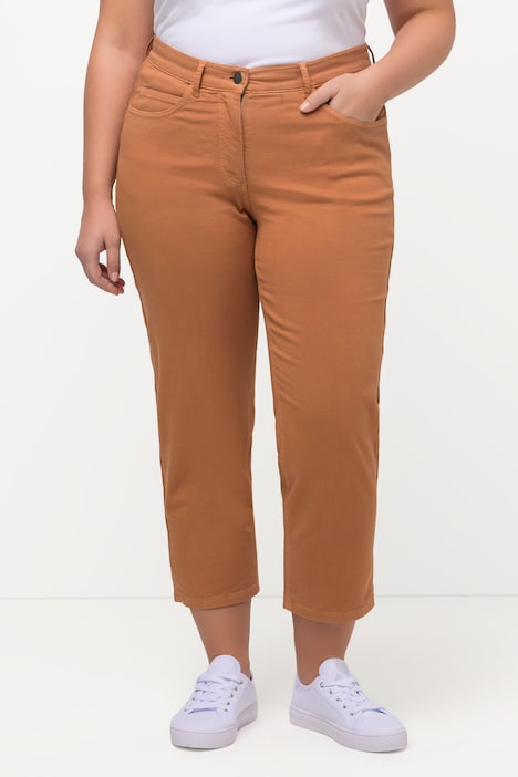 7/8-Jeans, Saumschlitze, Komfortbund, Biobaumwolle