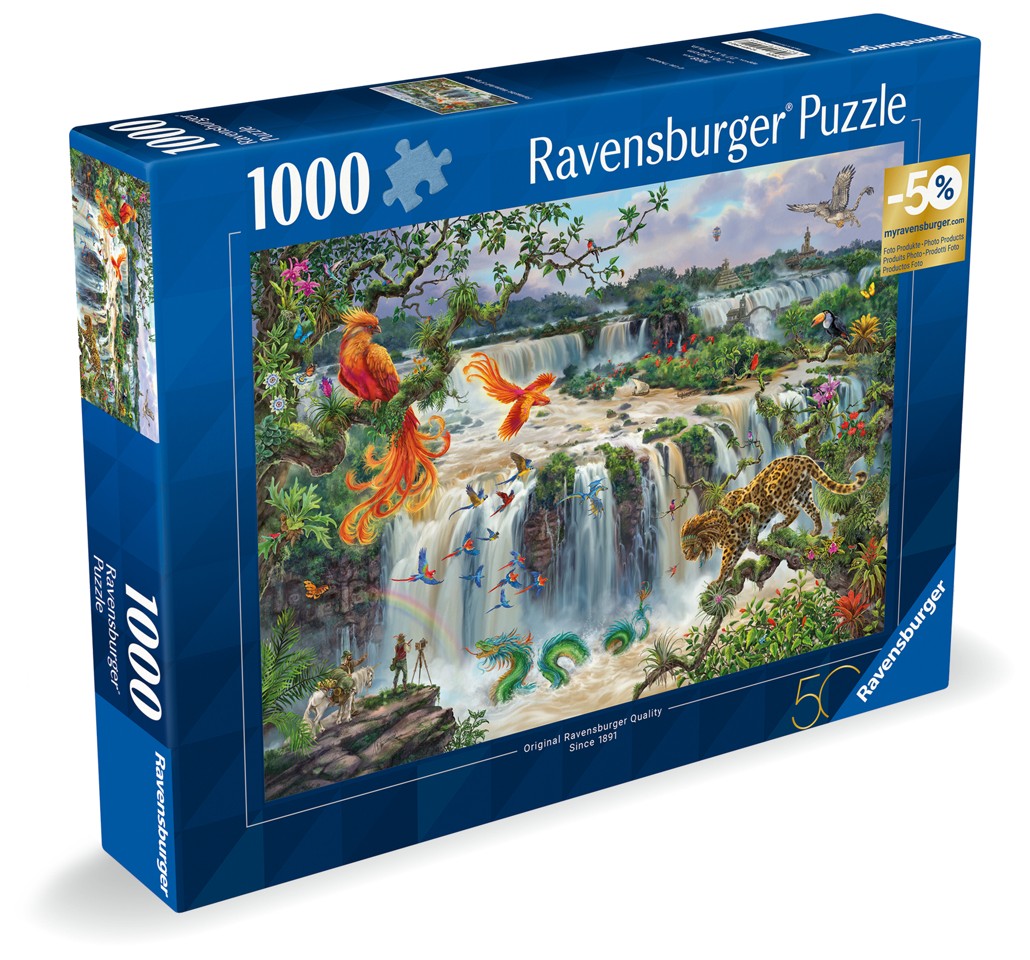 Ravensburger - Puslespil Waterfall Iguazu 1000 brikker