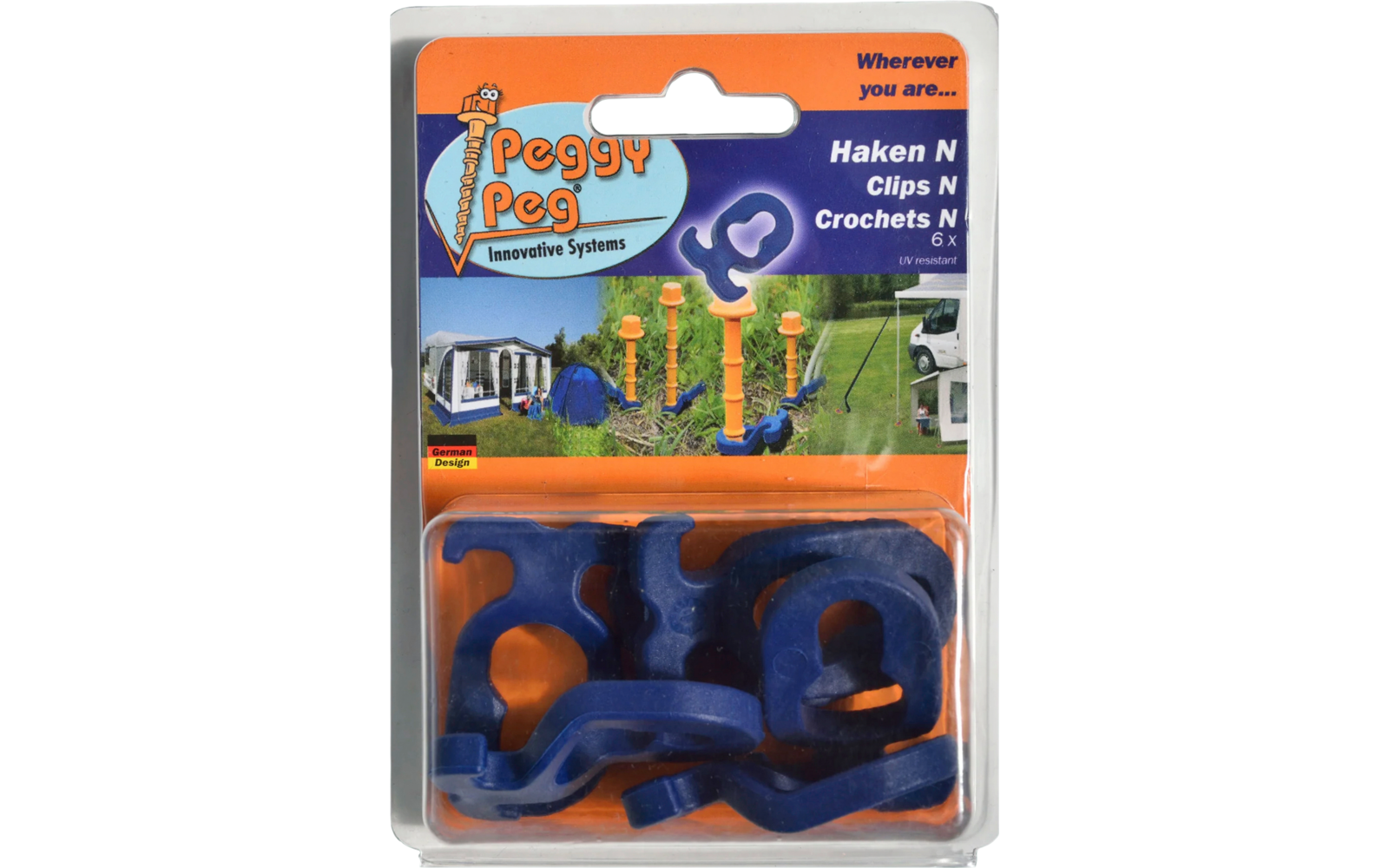 Peggy Peg Haken N 6er Set
