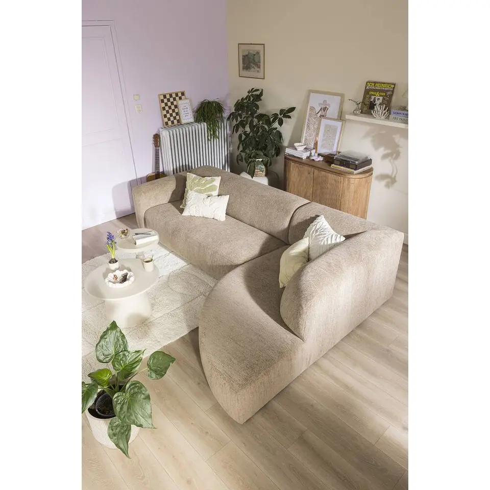 Hoekbank Astoria rechts - Venro - beige