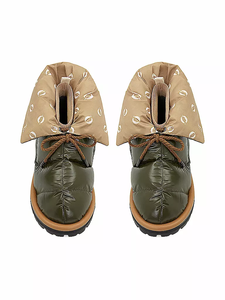 FLUFIE Snowboots SHINY olive