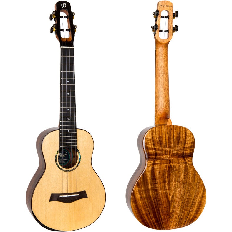 Flight Royal Series Voyager EQ-A Concert elektrisch-akoestische concert ukelele met gigbag