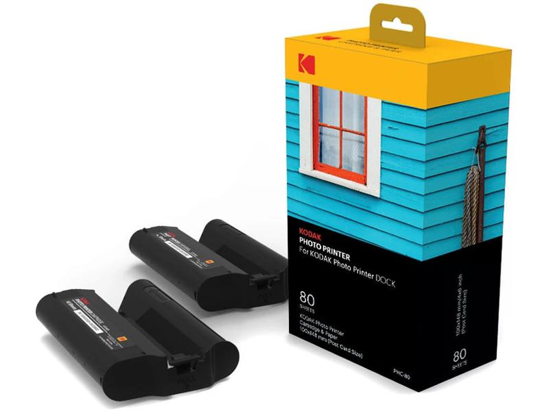 Kodak Sofortbildfilm PHC-80 Patrone für hochwertigen Vollfarbfotodruck für Kodak Dock Drucker