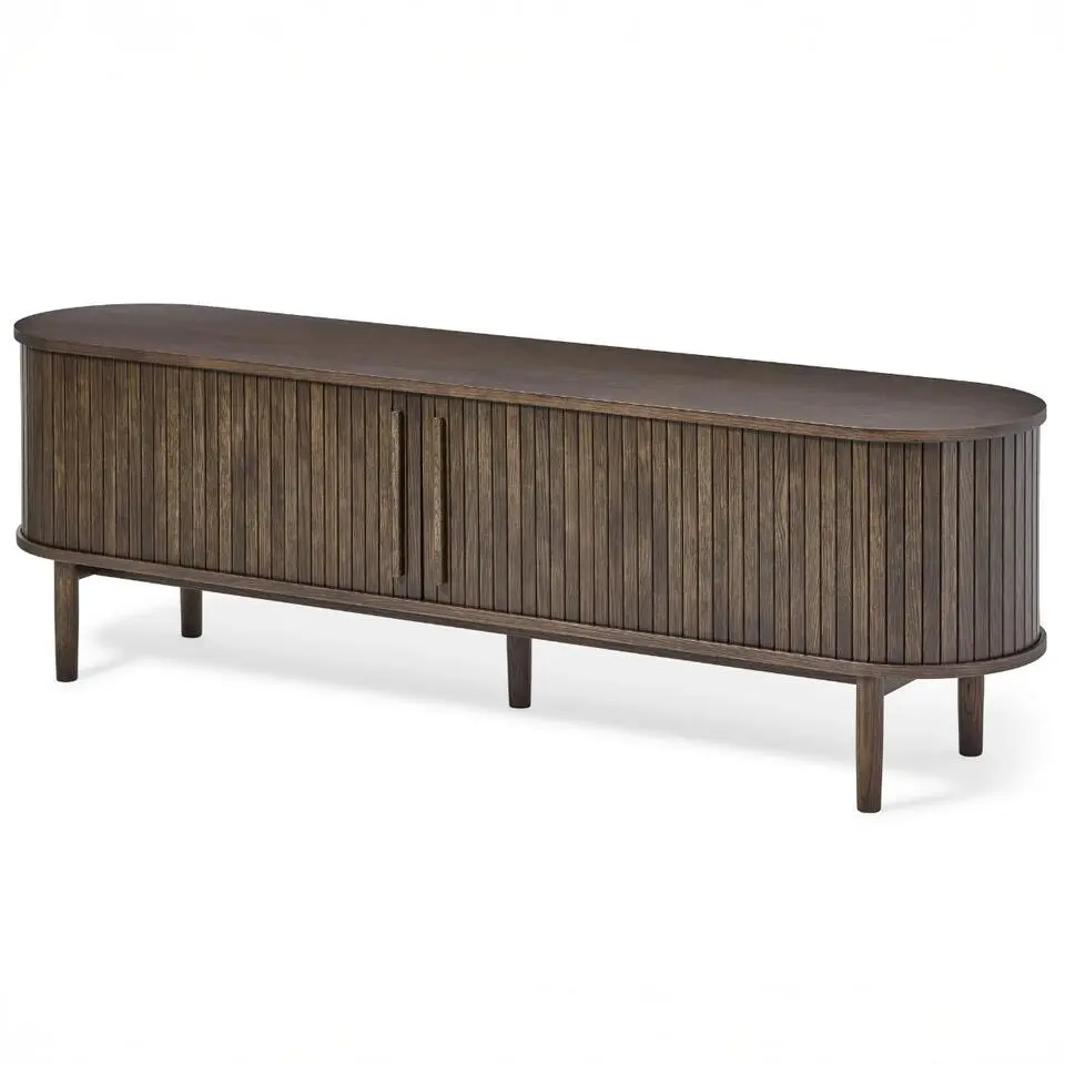 Tv-Meubel Donker Eikenhout - 180x40x55,6cm - Meta