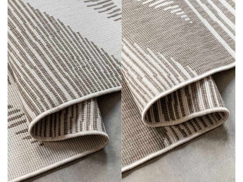Elle Decoration Teppich Rhombus 160 x 230 cm, Linen Designteppich