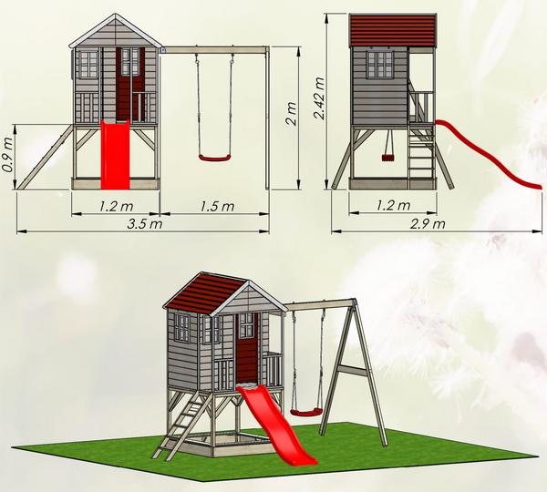 Wendi Toys Spielhaus Alpaka