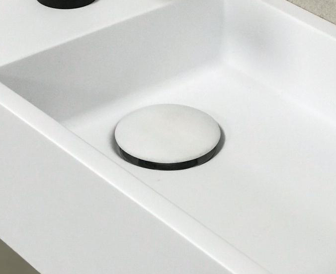 Saniclear Solid Surface clickwaste mat wit