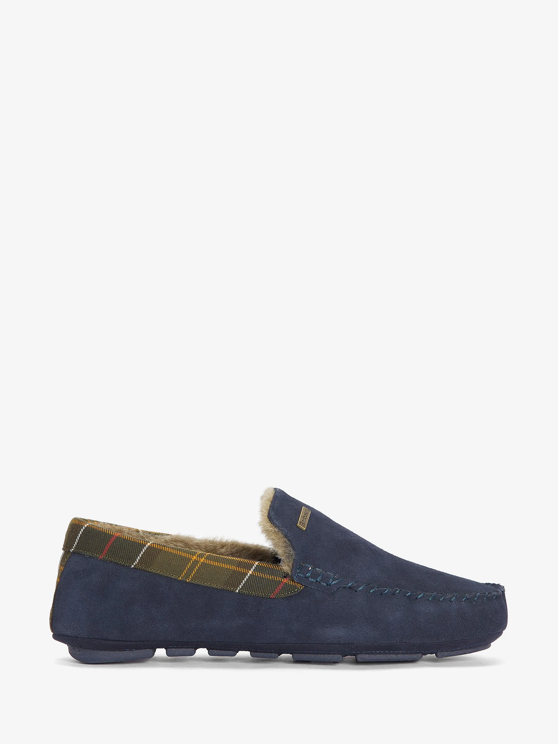 Blauw - Barbour® Tartan Monty Moccasin Slippers