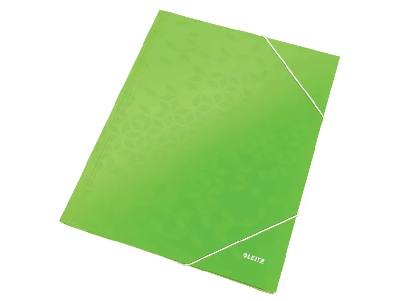 3-klap mappe Leitz WOW pap A4 grøn - (10 stk.)