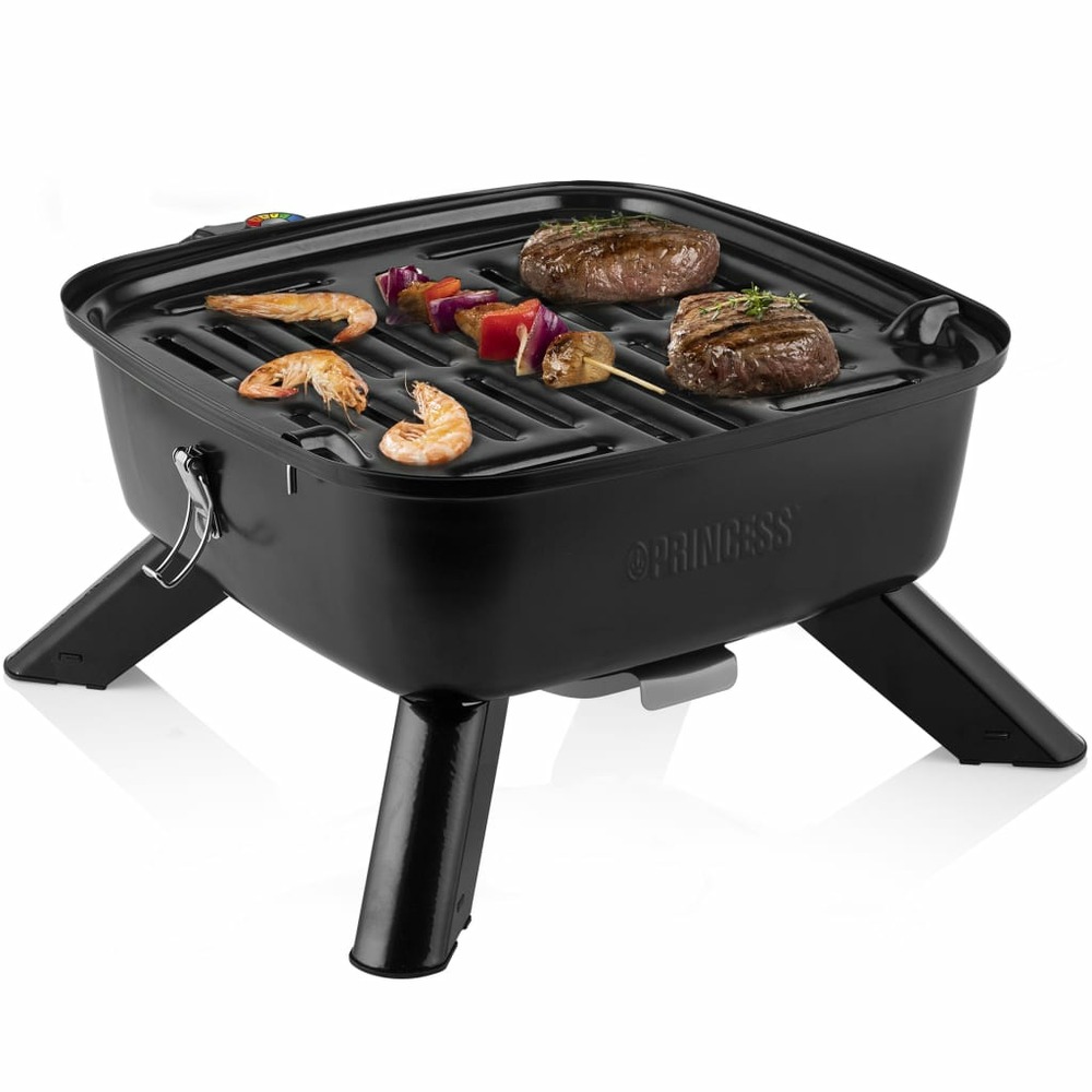Gril barbecue hybride portable 2000 w noir