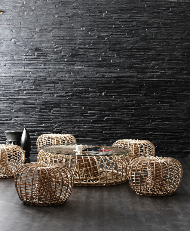 Cane-Line Nest Rattan hocker Ø60 indoor