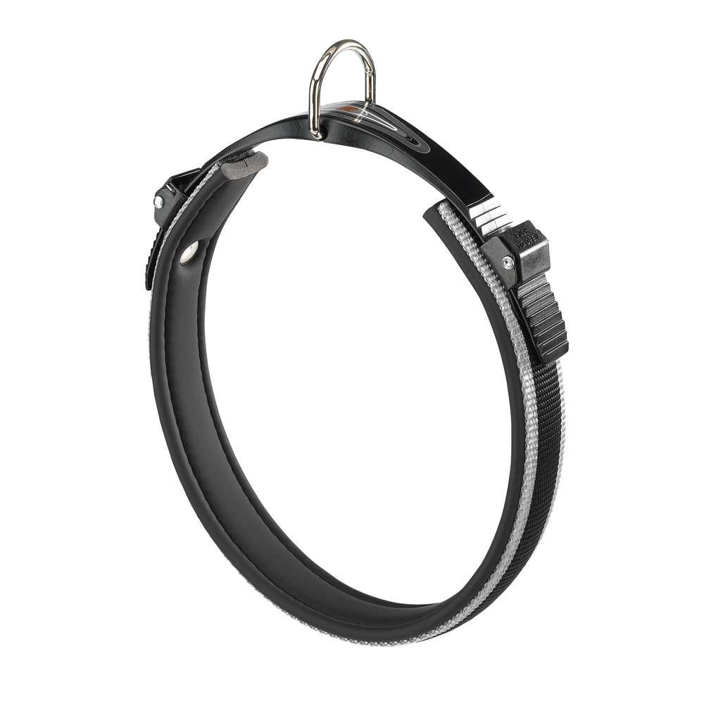 Ferplast collier ergonomique pour chiens ergocomfort c25/60, fermeture à double micro-régulation, rembourrage souple, attache