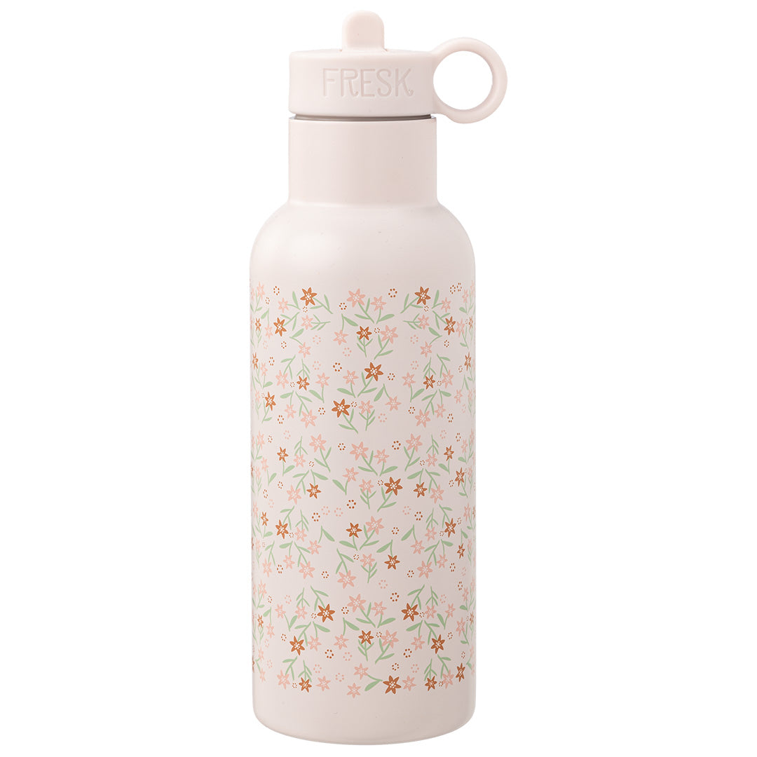 fresk rvs thermosfles met extra dop - garden flowers - 500 ml