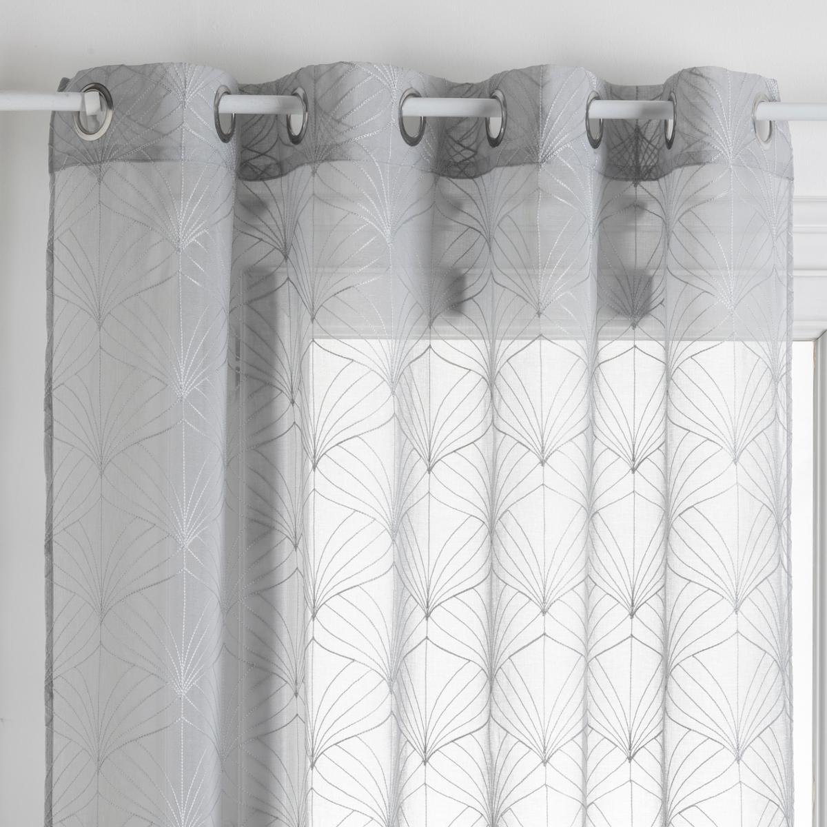 VOILAGE BRODE MIA GRIS 140X240CM