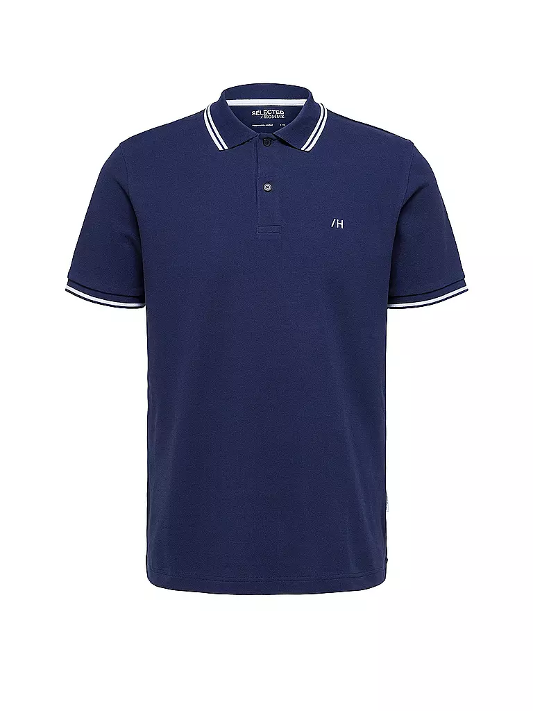 SELECTED Poloshirt SLHDANTE  blau