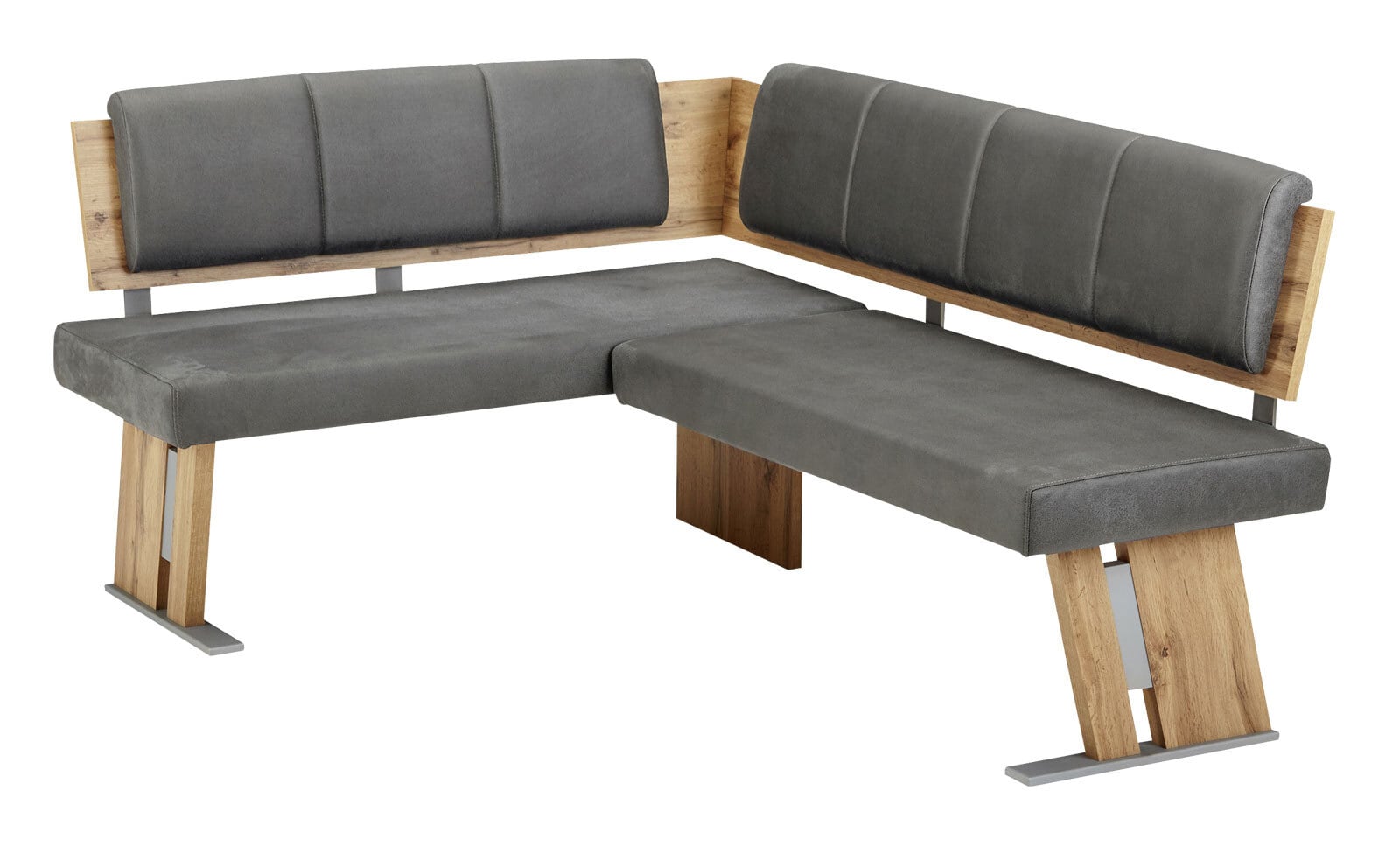vito Eckbank ELIMO NB Oak /Lederlook Duncan grau