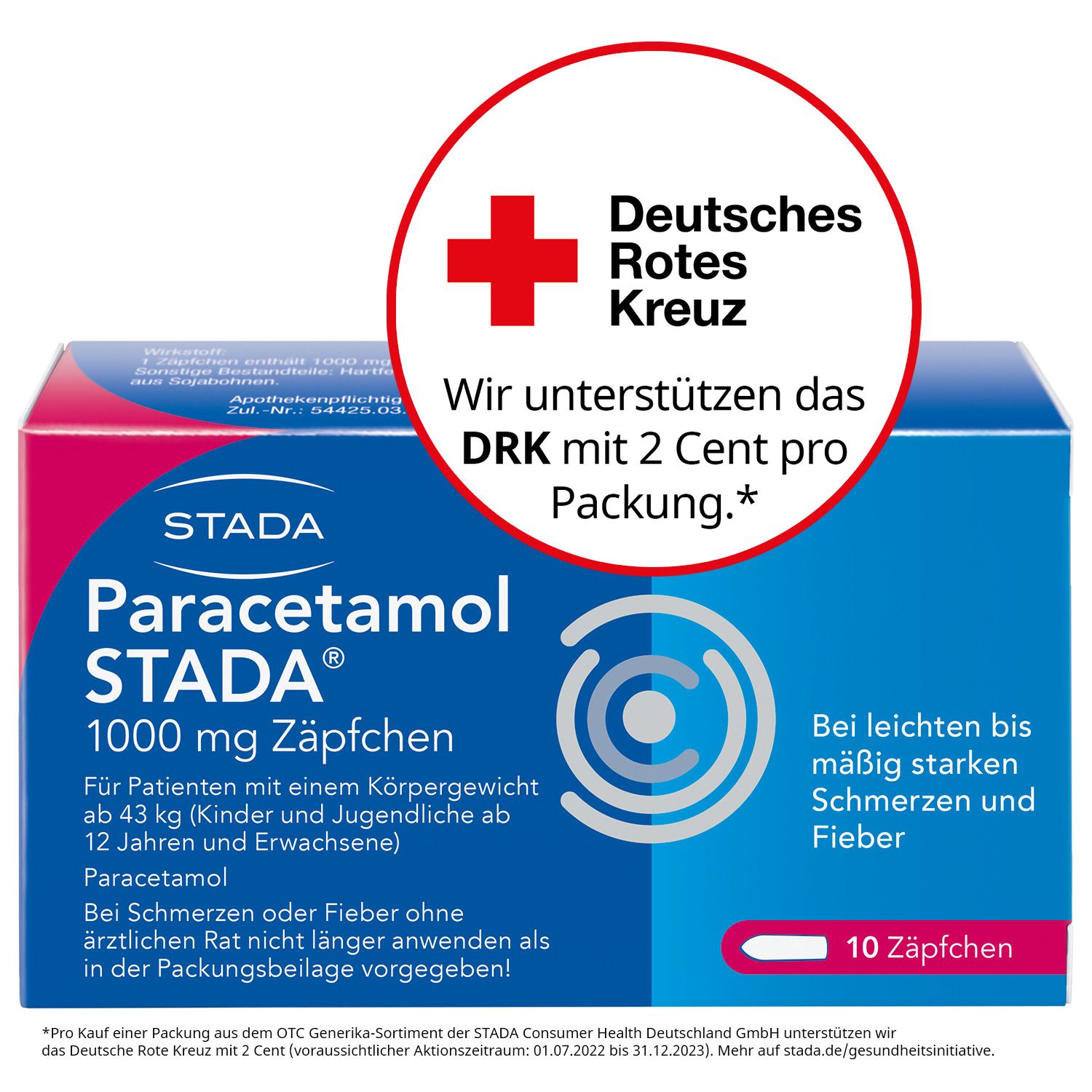 Paracetamol STADA® 1000 mg Zäpfchen