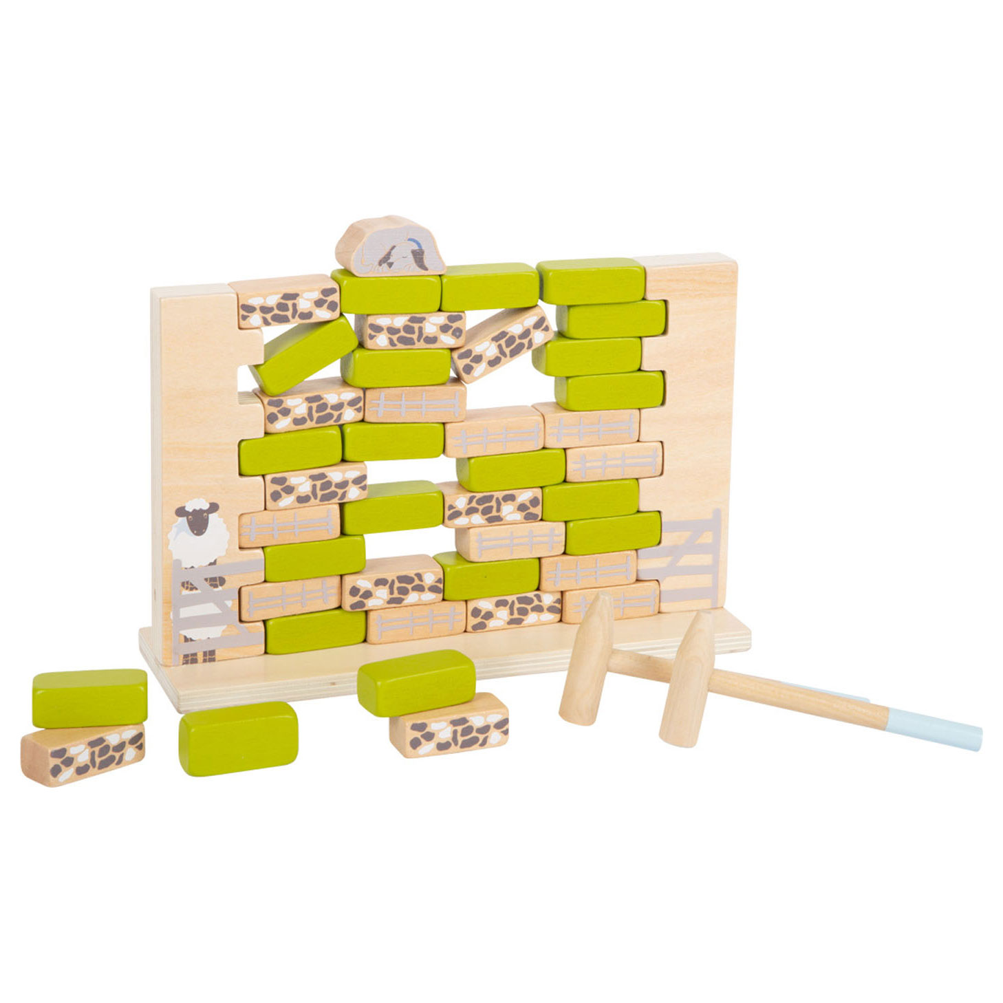 Small Foot-Houten Wiebel Muur Spel