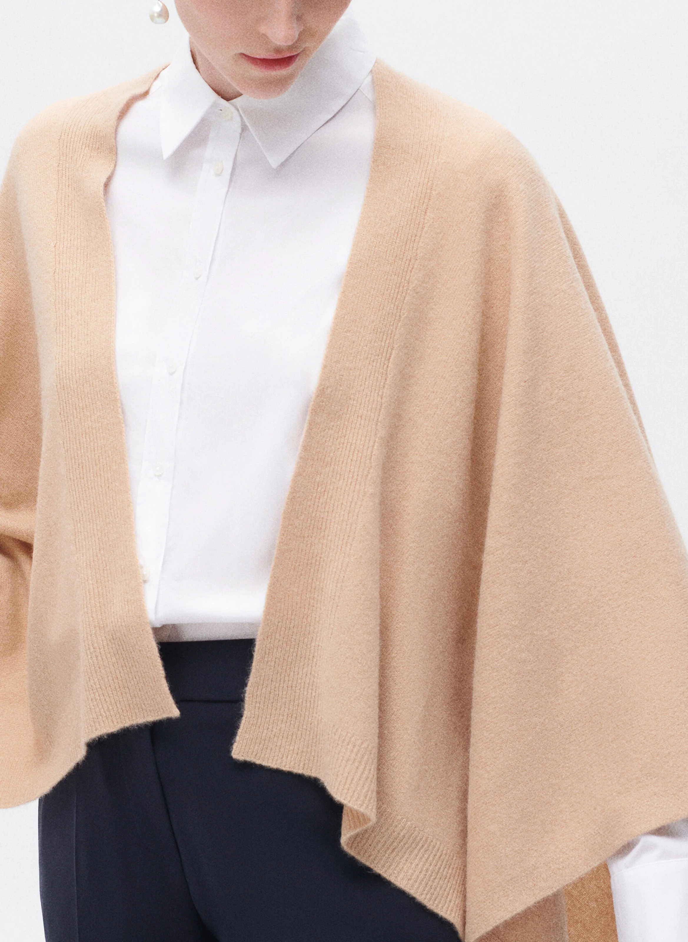 HERA - Poncho en cachemire | Marron