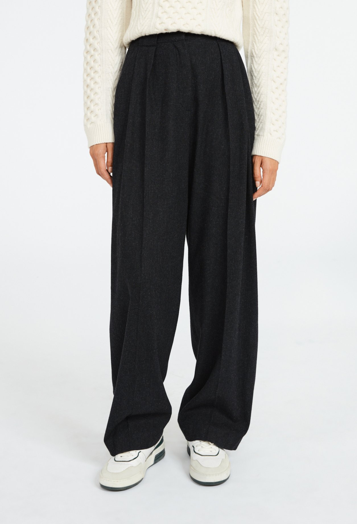 Pantalon de tailleur large