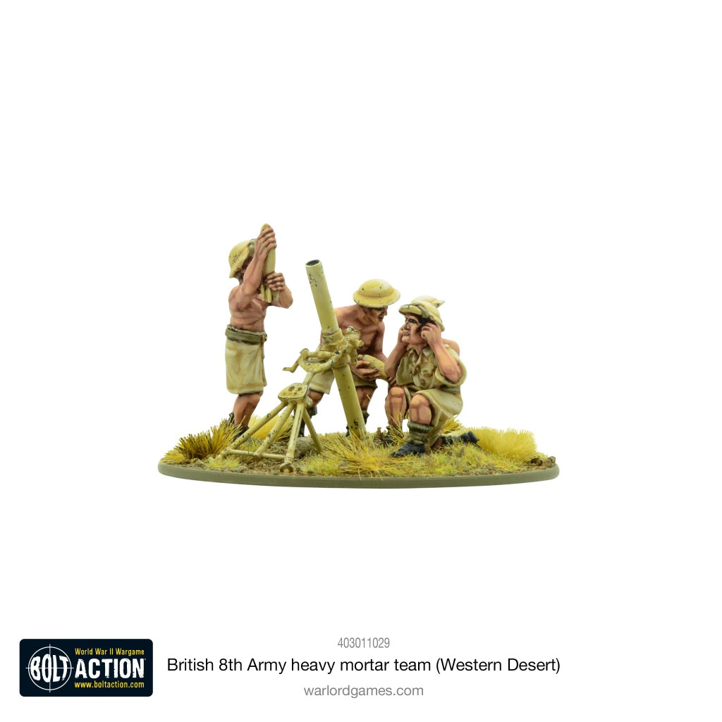 Bolt Action - British 8th Army Heavy Mortar Team (Western Desert)