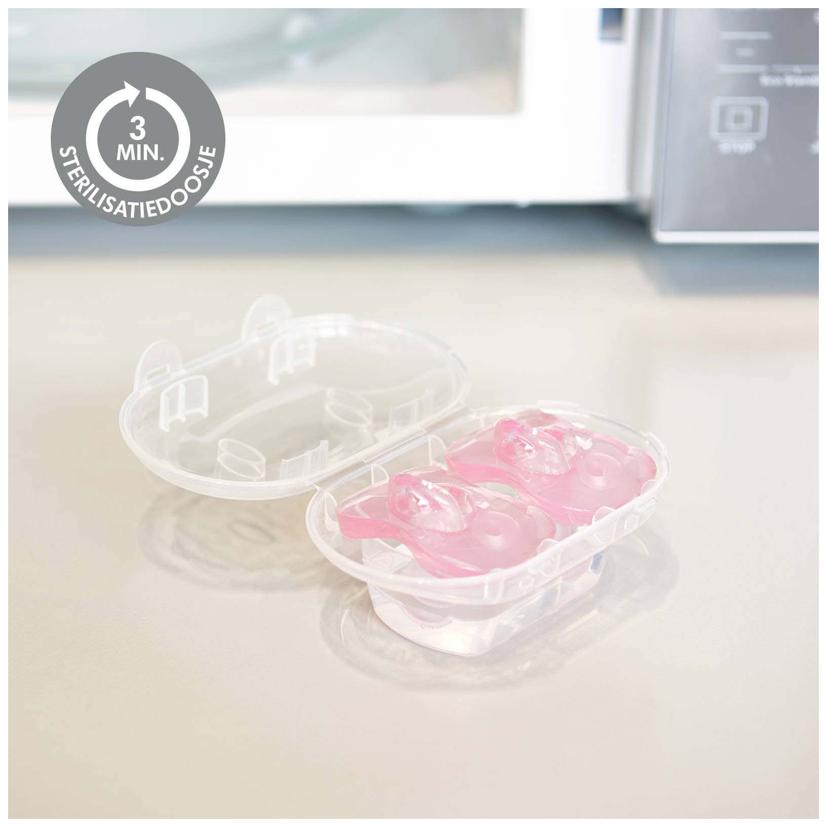Medela baby silicone 0-6 duo roze - Prénatal