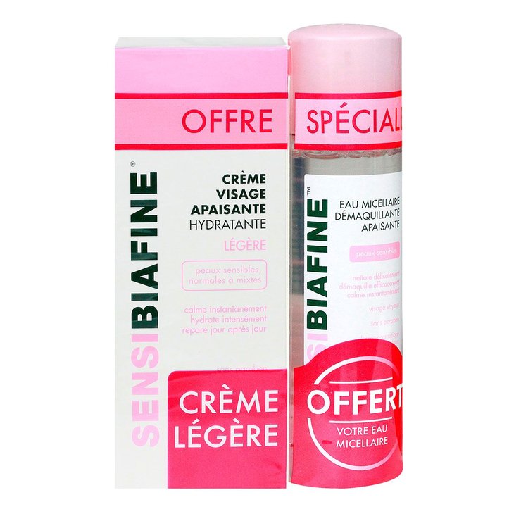 Crème visage 50ml + eau micellaire offerte