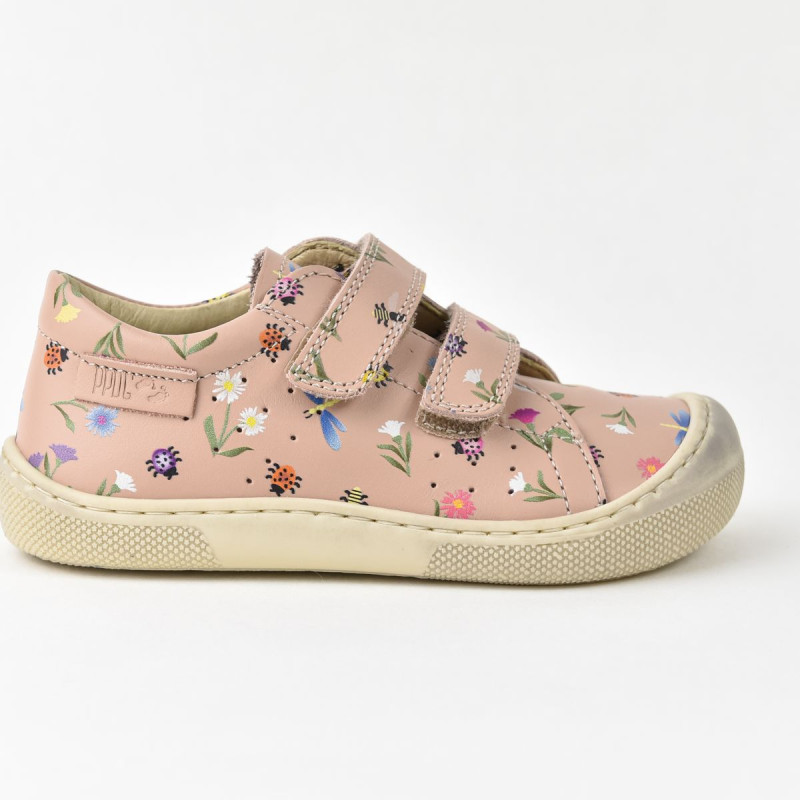 Naturino Naturino Barefoot Bira Velcros Print Countryside Cipria