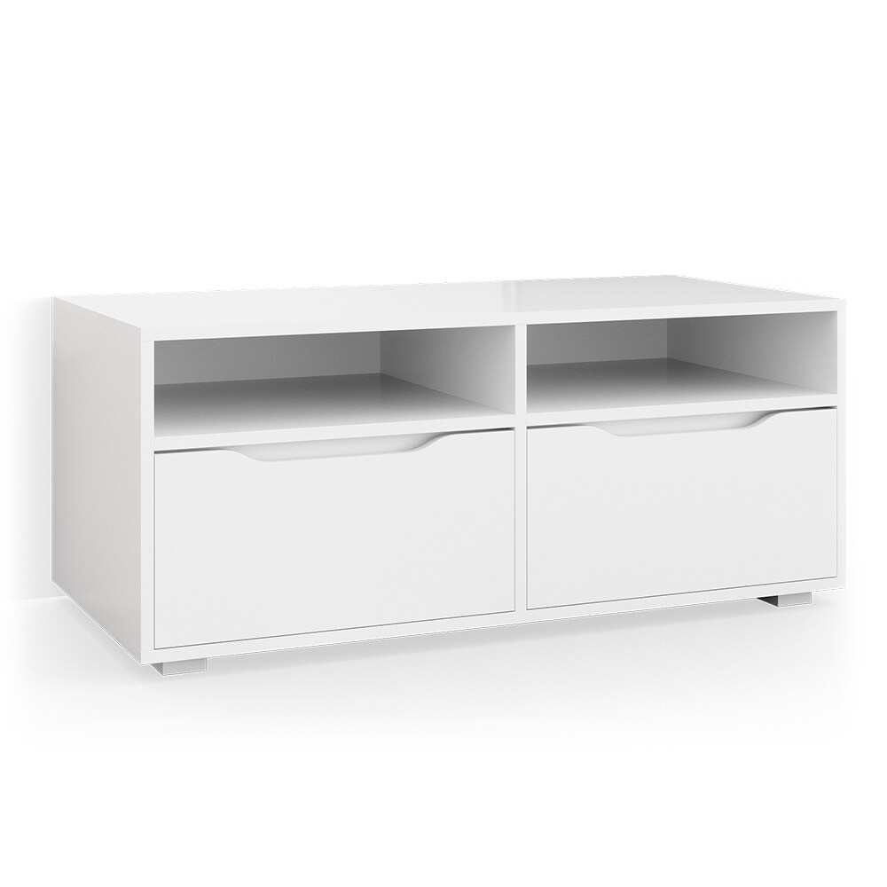 Vicco Lowboard Ruben weiß 100cm TV-Board Fernsehschrank TV-Schrank Regal Tisch