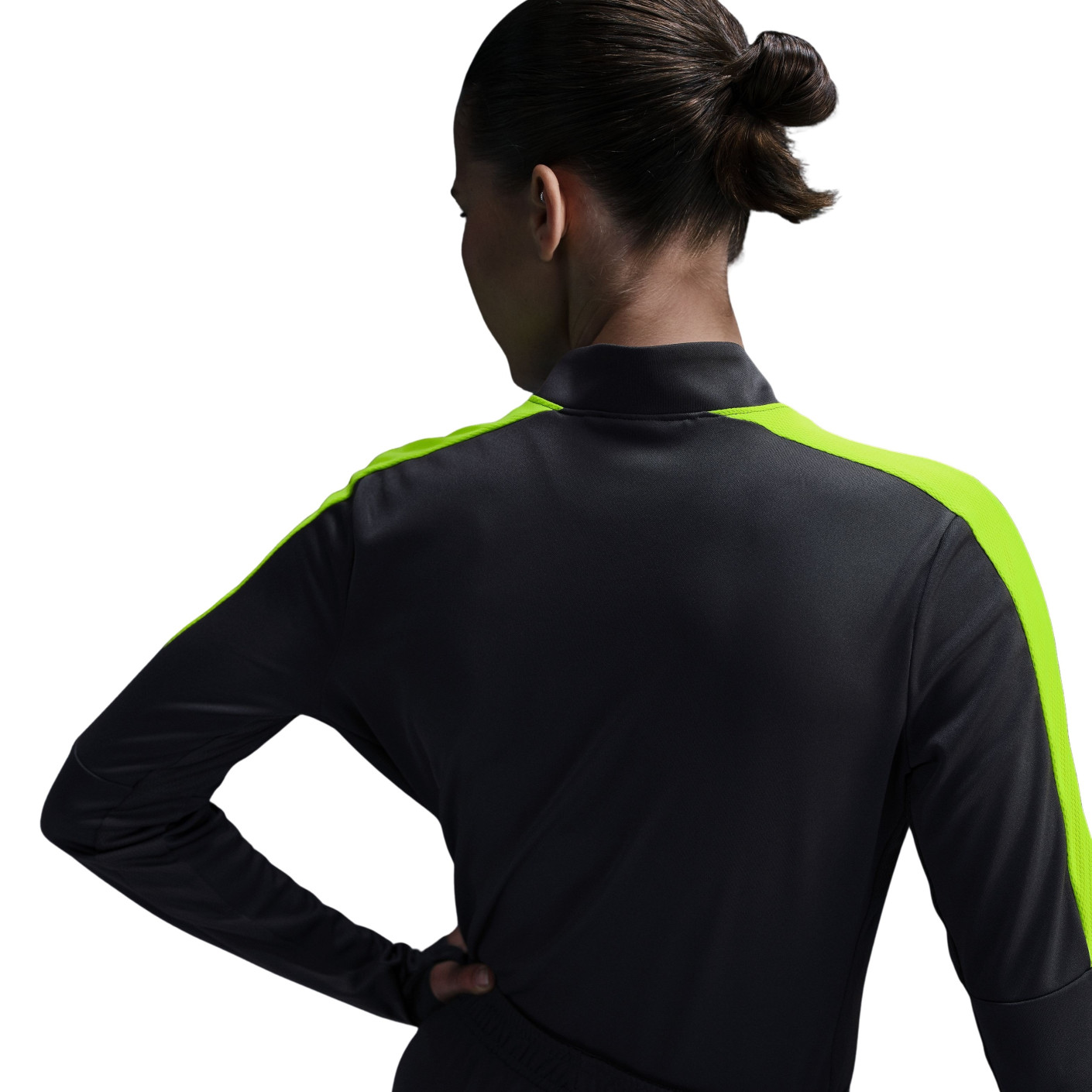 Nike Dri-FIT Academy 23 Trainingstrui 1/4-Zip Dames Antraciet Neongeel