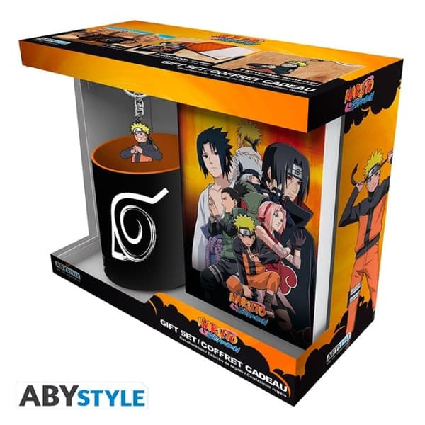 Abysse NARUTO SHIPPUDEN - Pck Mug320ml + Nøkkelring PVC + Notatbok Naruto
