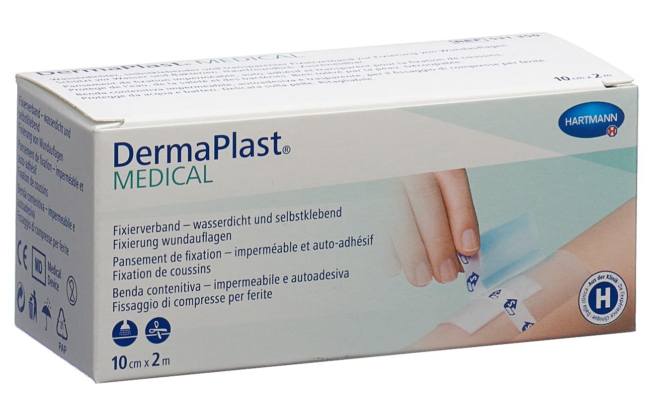 Fixierfolie Medical 10 cm x 2 mWasserdichter Folienverband