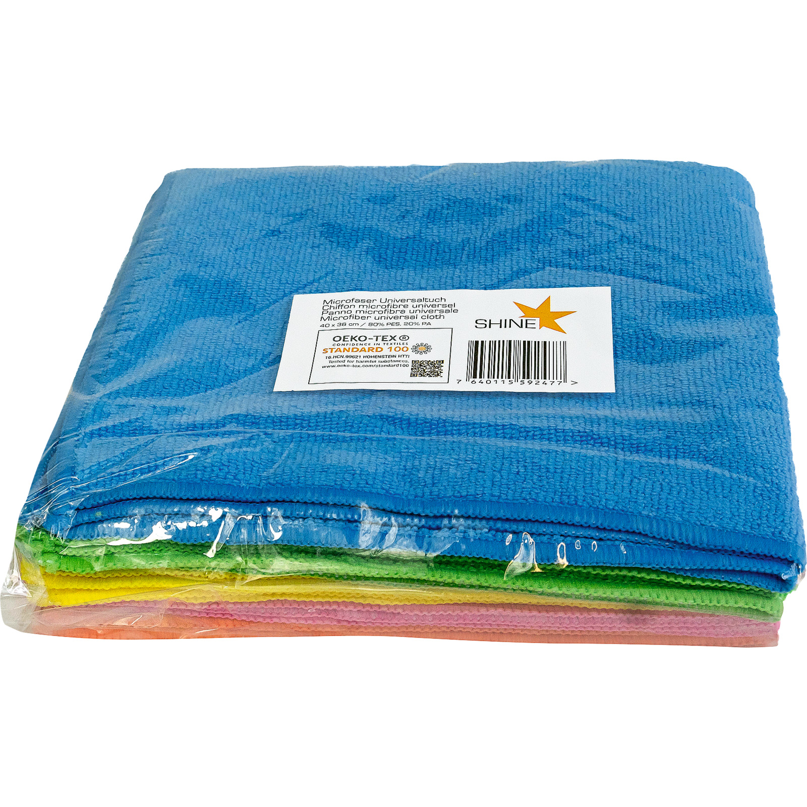 Microfaser Uni.Tuch Shine 5stk 38x40cm