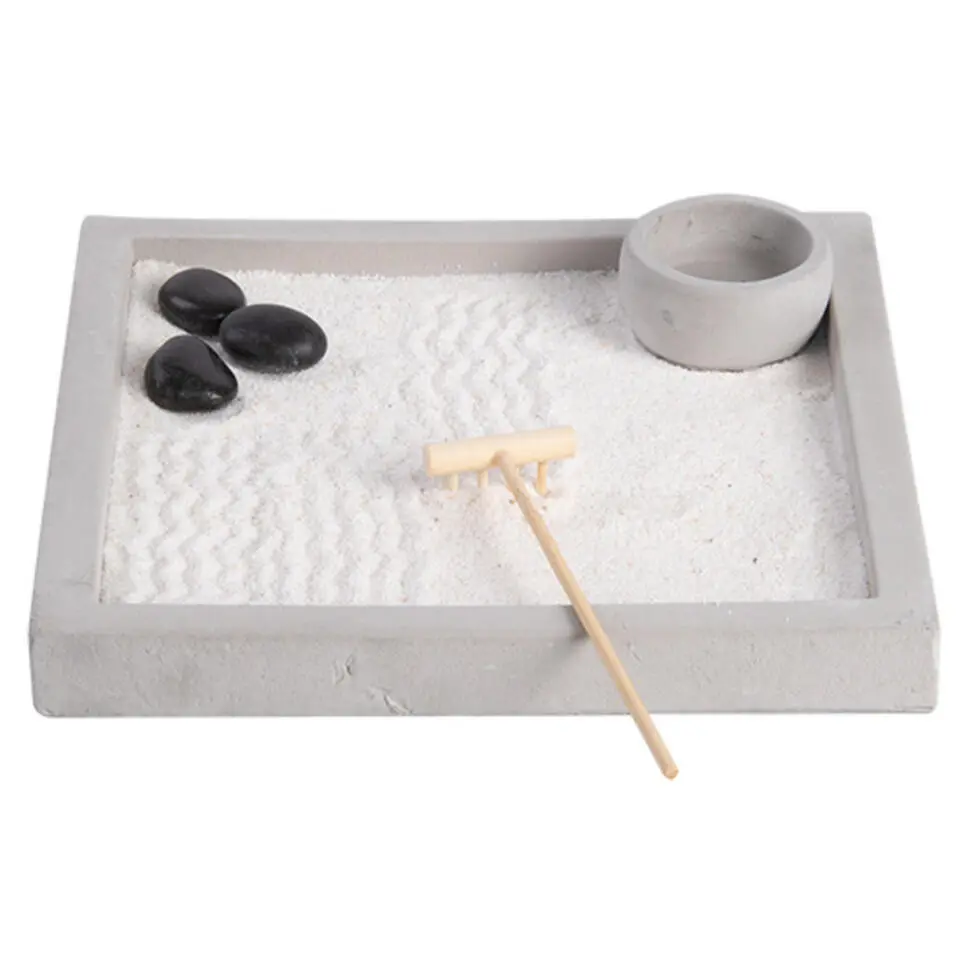 Esschert Design Japanse zen tuin - thuis/kantoor - 20 x 20 cm
