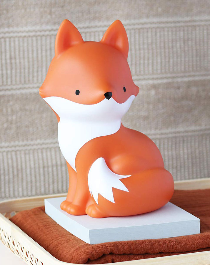 Spardose FOX in orangerot
