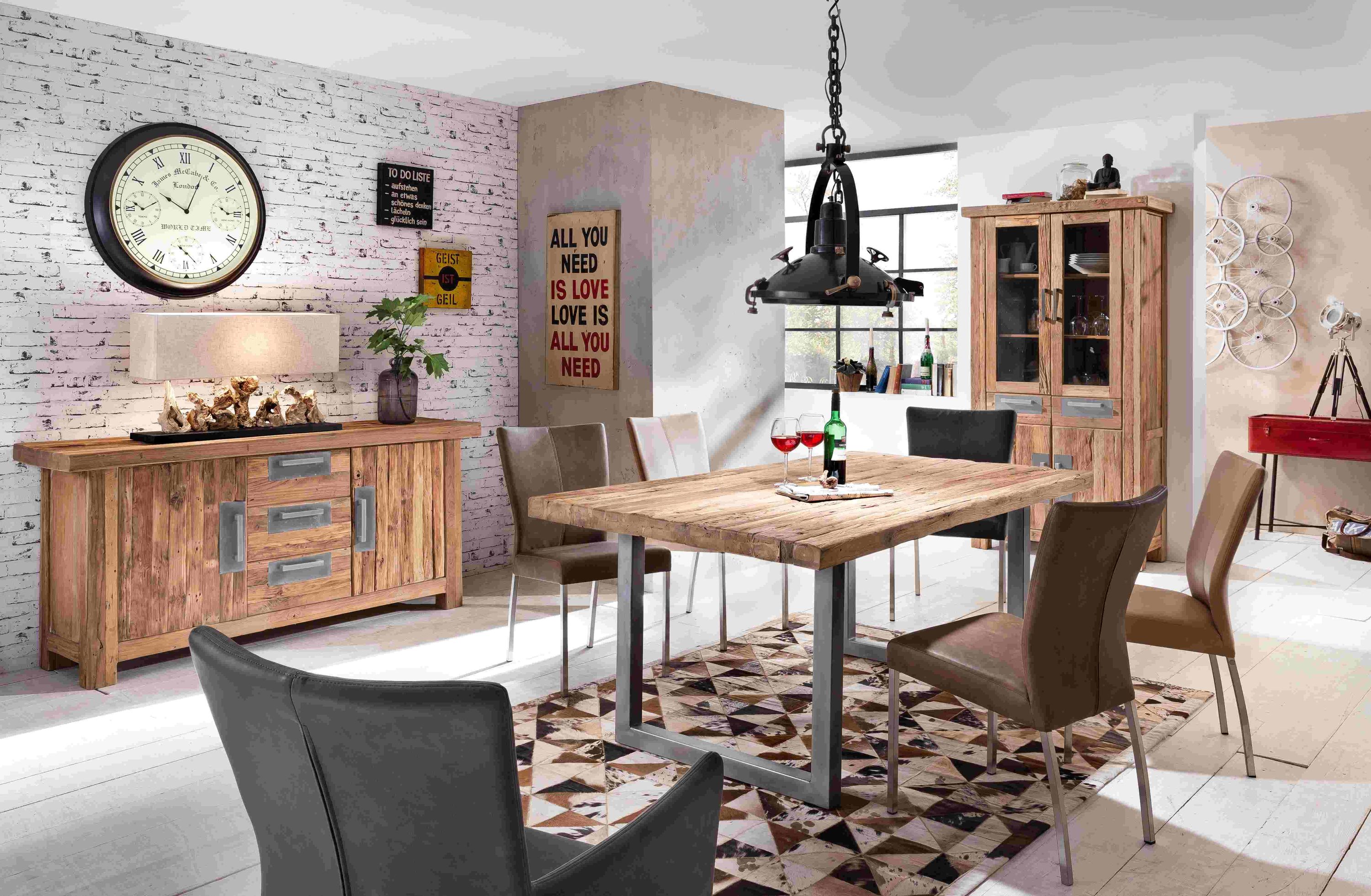 Sideboard Coral Teak Kommode Wohnzimmer Esszimmer Schubladen Schrank Highboard