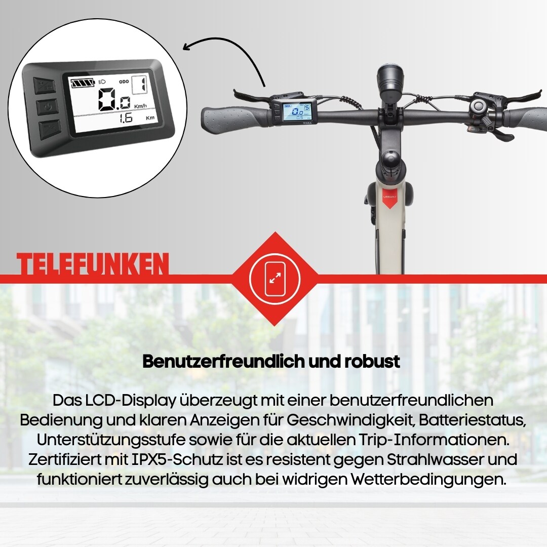 TELEFUNKEN UH210 E-Urban-Bike Damen 28