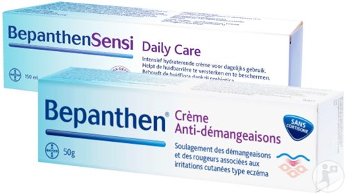Bepanthen Crème Anti-Démangeaisons Tube 50g + BepanthenSensi Daily Care Crème 150ml