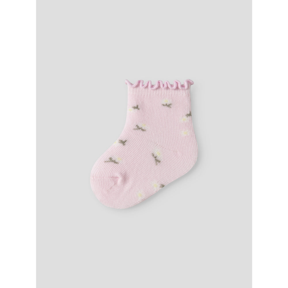 Køb Name It Cloud Dancer Cradle Pink Nbfjuberry 2P Strømper