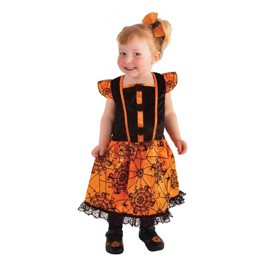 Déguisement bébé sorcière orange 2-3 ans