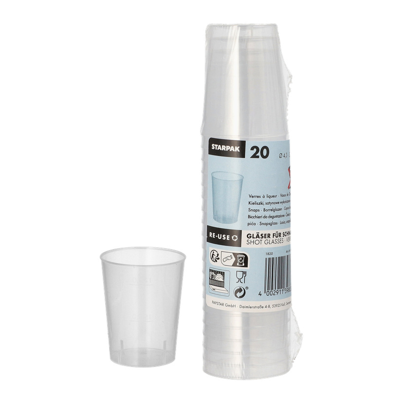 Shotglass 20-pk 4 cl