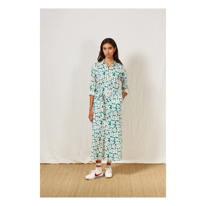 a.p Robe Chemise Francelina Coton Bio | Vert