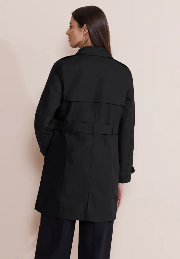 Klassischer Trenchcoat - Black