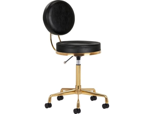 Activeshop KOSMETISK STOOL H5 GULL SVART