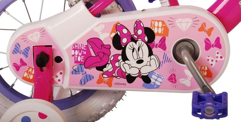 Disney - Minnie Cutest Ever - Kinderfiets - Roze - 12 inch - Twee Handremmen