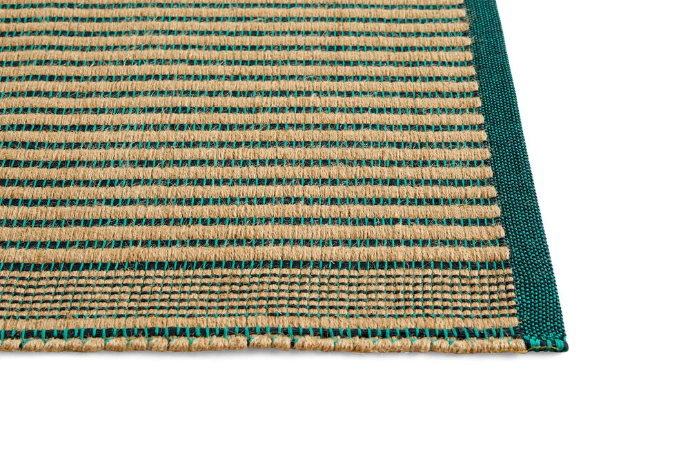 HAY  Tapis måtte, sort/grøn - 60x95 cm.