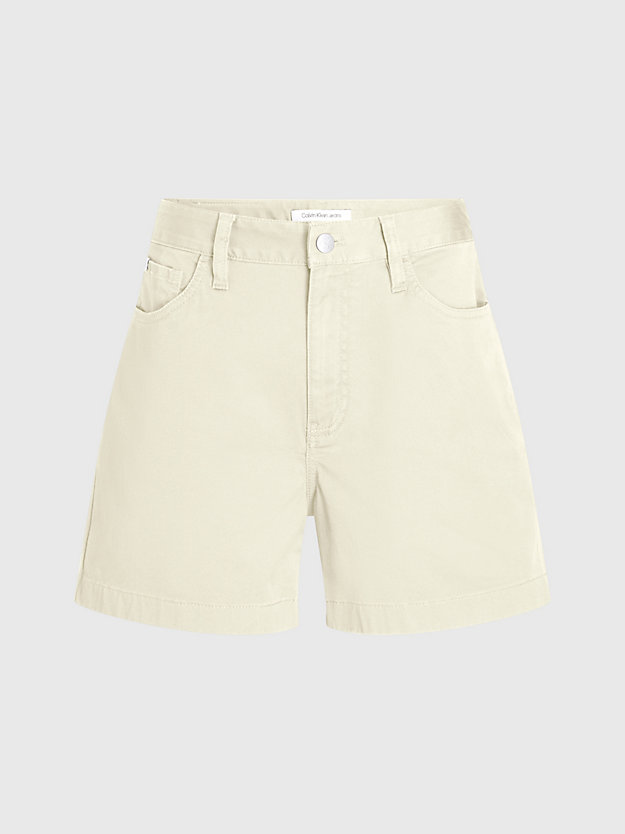 shorts estilo mom em sarja de algodão