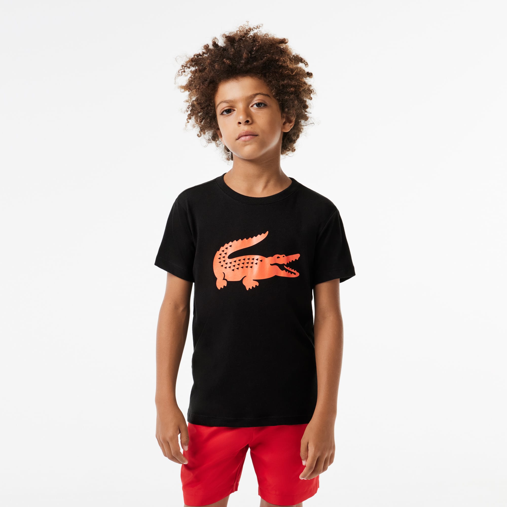 T-shirt enfant Tennis Lacoste SPORT crocodile oversize T-Shirts & Chemises - Noir - Lacoste - Garçon