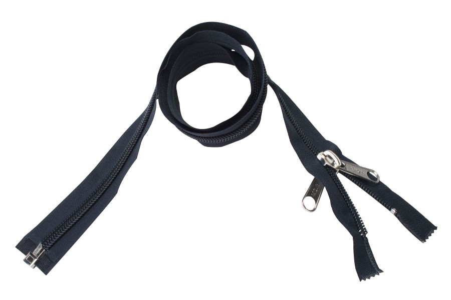 ESVO 10 mm 350 cm donkerblauw deelbare rits