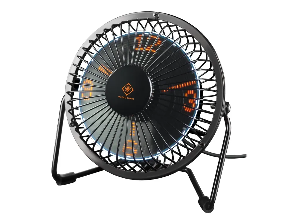 DELTACO GAM-054 - Køleventilator - på bord - USB - sort
